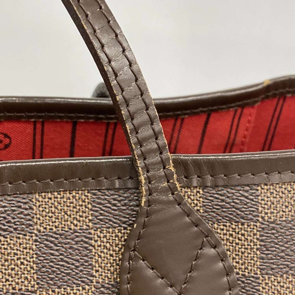 LOUIS VUITTON Brown Damier Neverfull MM Tote Bag - Picture 8 of 11